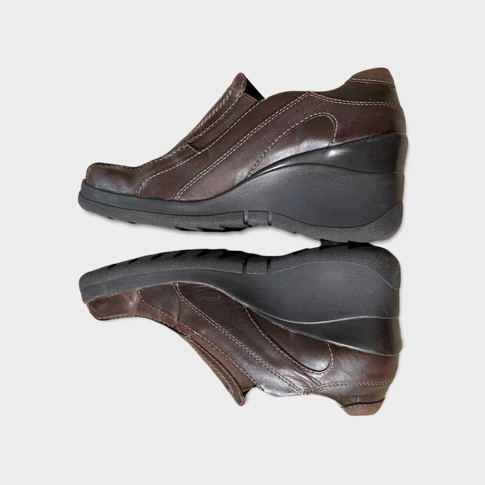 Aldo Women's Wedge Brown Frinuma Booties Size 9 - Picture 7 of 10